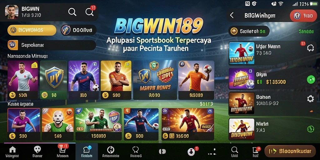 Tampilan menarik dari gameplay Sportsbook di BIGWIN189