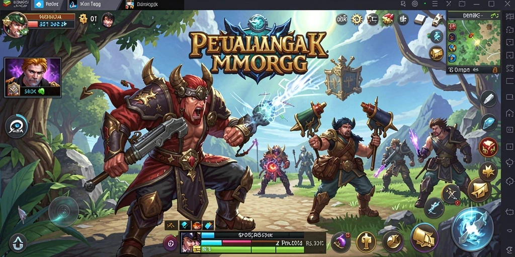Tampilan gameplay DKK yang memukau dalam dunia MMORPG.