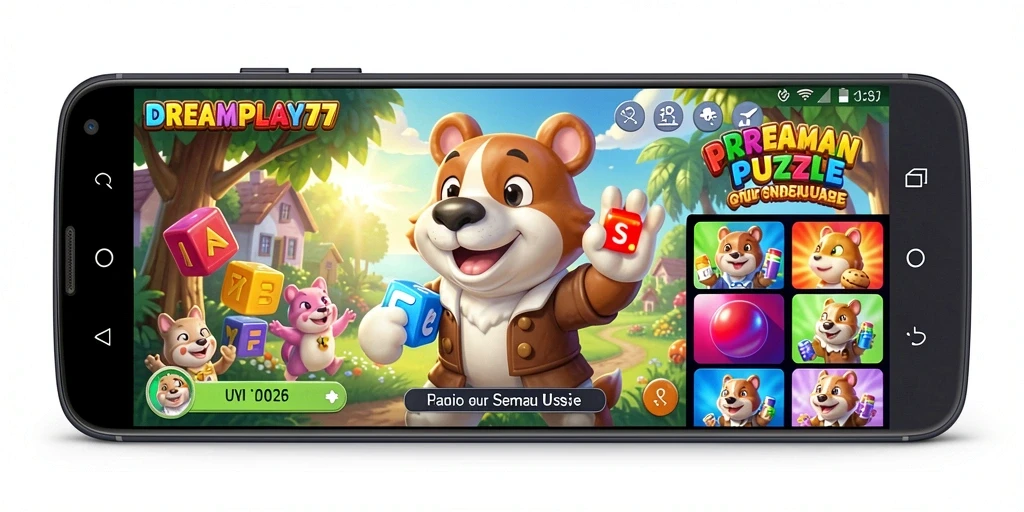 Tampilan screenshot dari gameplay DREAMPLAY77 yang penuh warna dan seru.