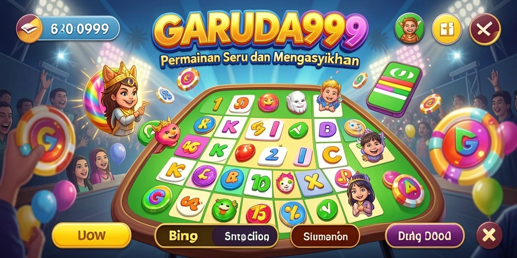 Screenshot utama GARUDA999 menampilkan gameplay seru Bingo.