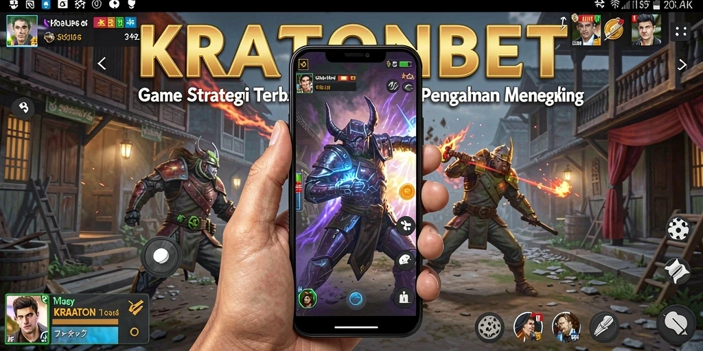 Tangkapan layar gameplay KRATONBET menunjukkan pertempuran epik dan strategi yang mendebarkan.