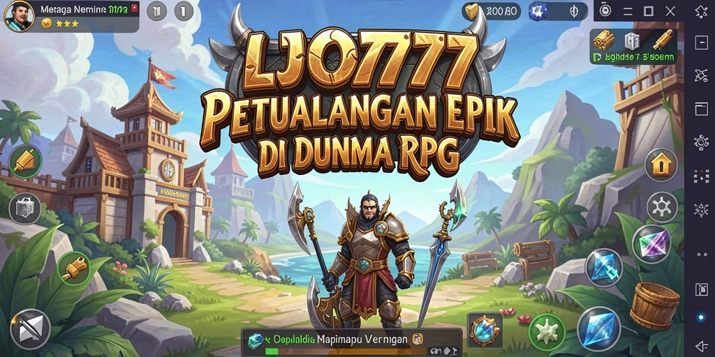Tangkapan layar gameplay epik dari LJO777 yang menampilkan pertarungan mendebarkan.