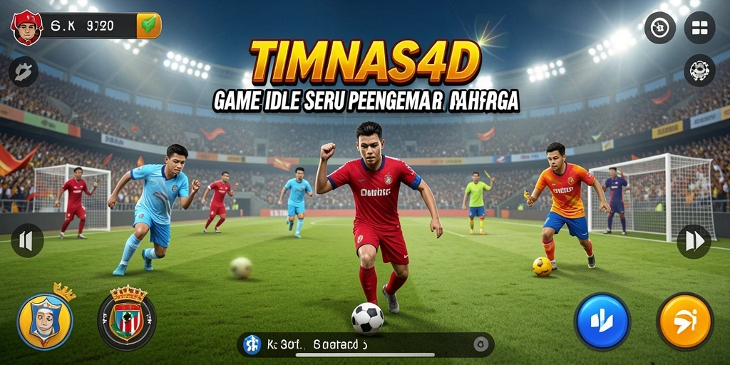 Screenshot gameplay <strong>TIMNAS4D</strong> yang menunjukkan manajemen tim yang seru.
