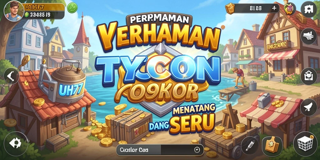 Tampilan gameplay UH77 yang menarik saat mengelola perusahaan.