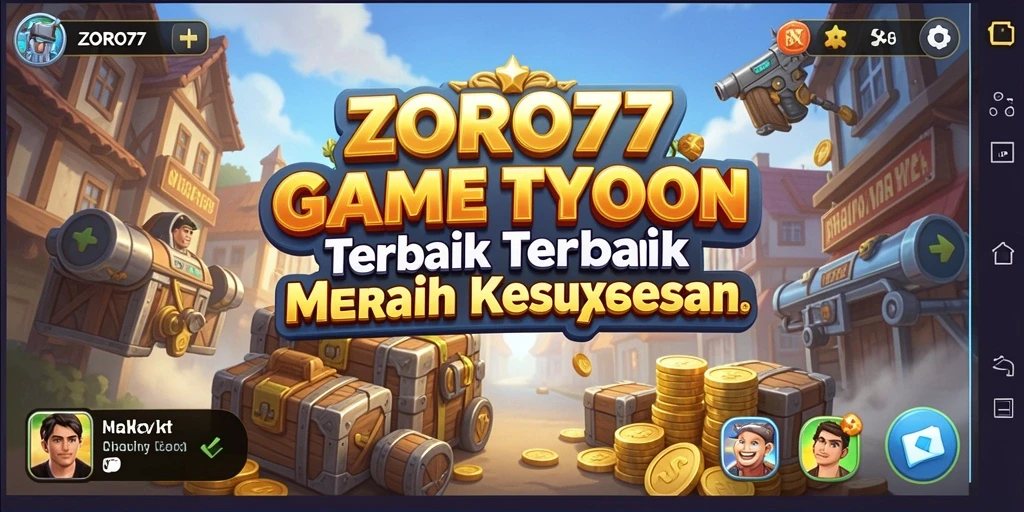 Tampilan screenshot ZORO77 menunjukkan pengalaman gameplay Tycoon yang menantang dan mengasyikkan.